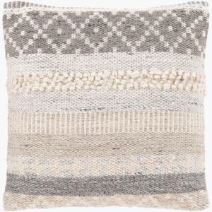 Lorens Charcoal Pillow by Livabliss