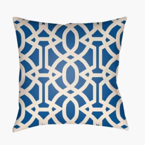 Litchfield Cobalt Blue Outdoor Pillow by Livabliss