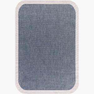 Miami Beach Blue Outdoor Rug by Livabliss