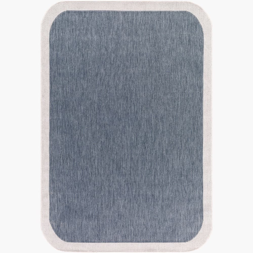 Miami Beach Blue Outdoor Rug by Livabliss
