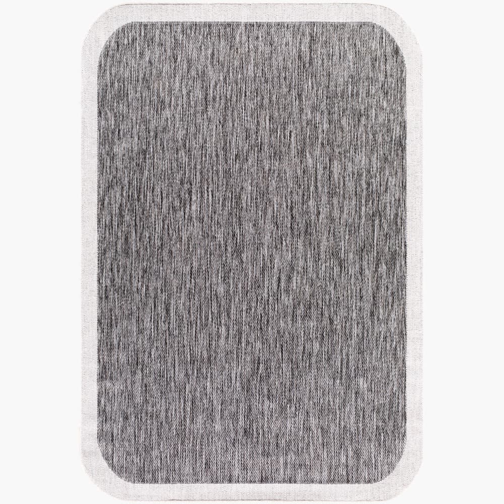 Miami Beach Charcoal Outdoor Rug by Livabliss