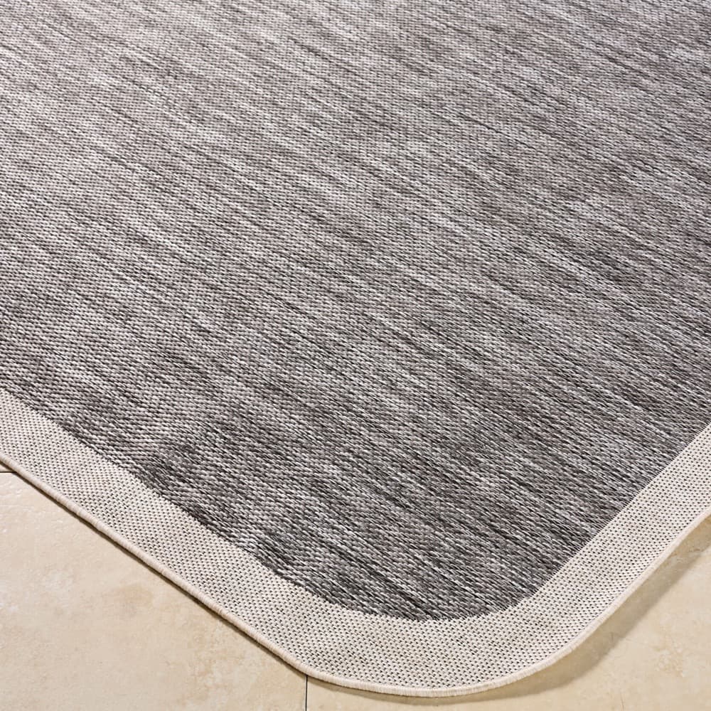 Miami Beach Charcoal Outdoor Rug by Livabliss - Image 2