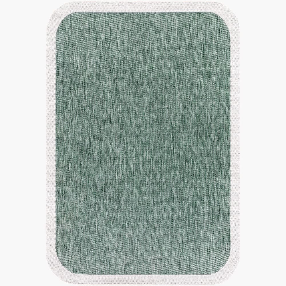 Miami Beach Medium Green Outdoor Rug by Livabliss
