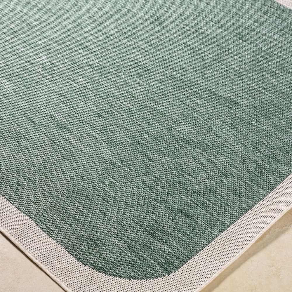 Miami Beach Medium Green Outdoor Rug by Livabliss - Image 2