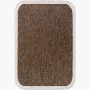 Miami Beach Dark Brown Outdoor Rug by Livabliss