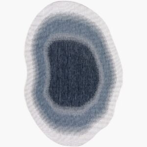 Miami Beach Blue Outdoor Rug by Livabliss