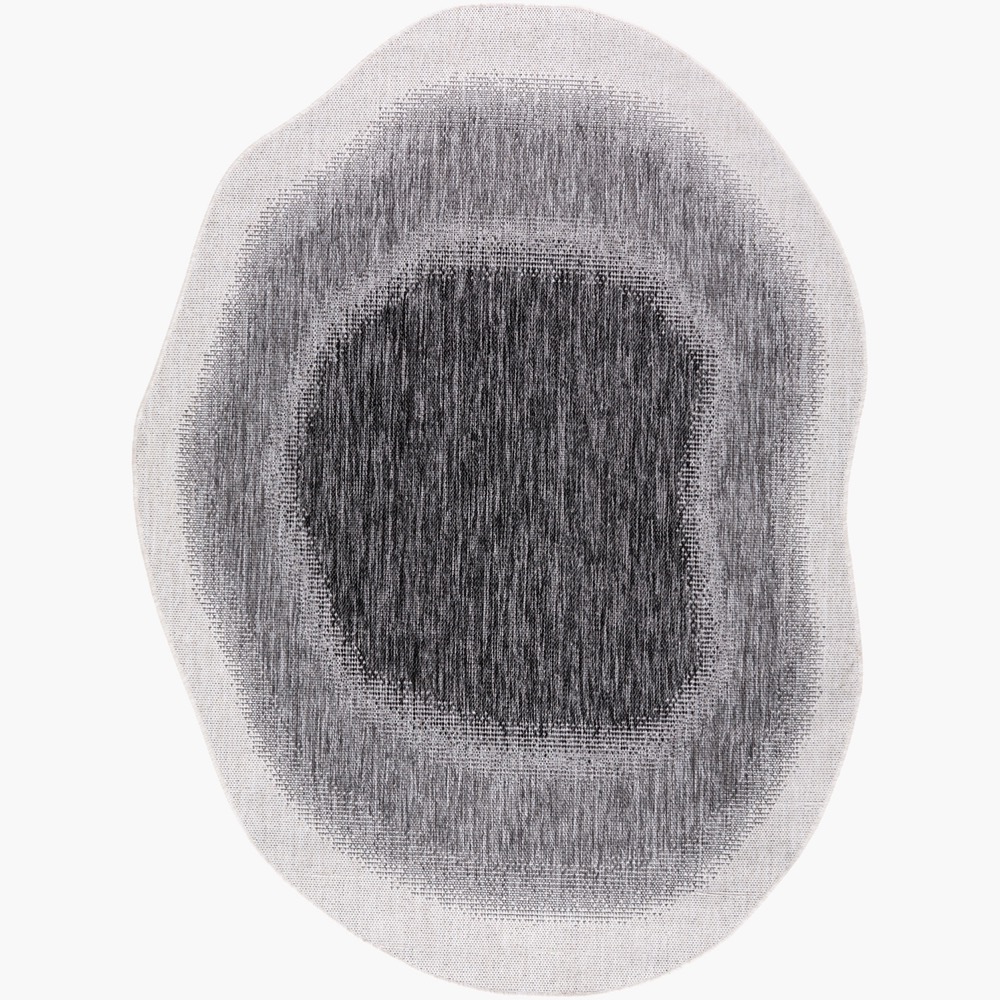 Miami Beach Charcoal Outdoor Rug by Livabliss