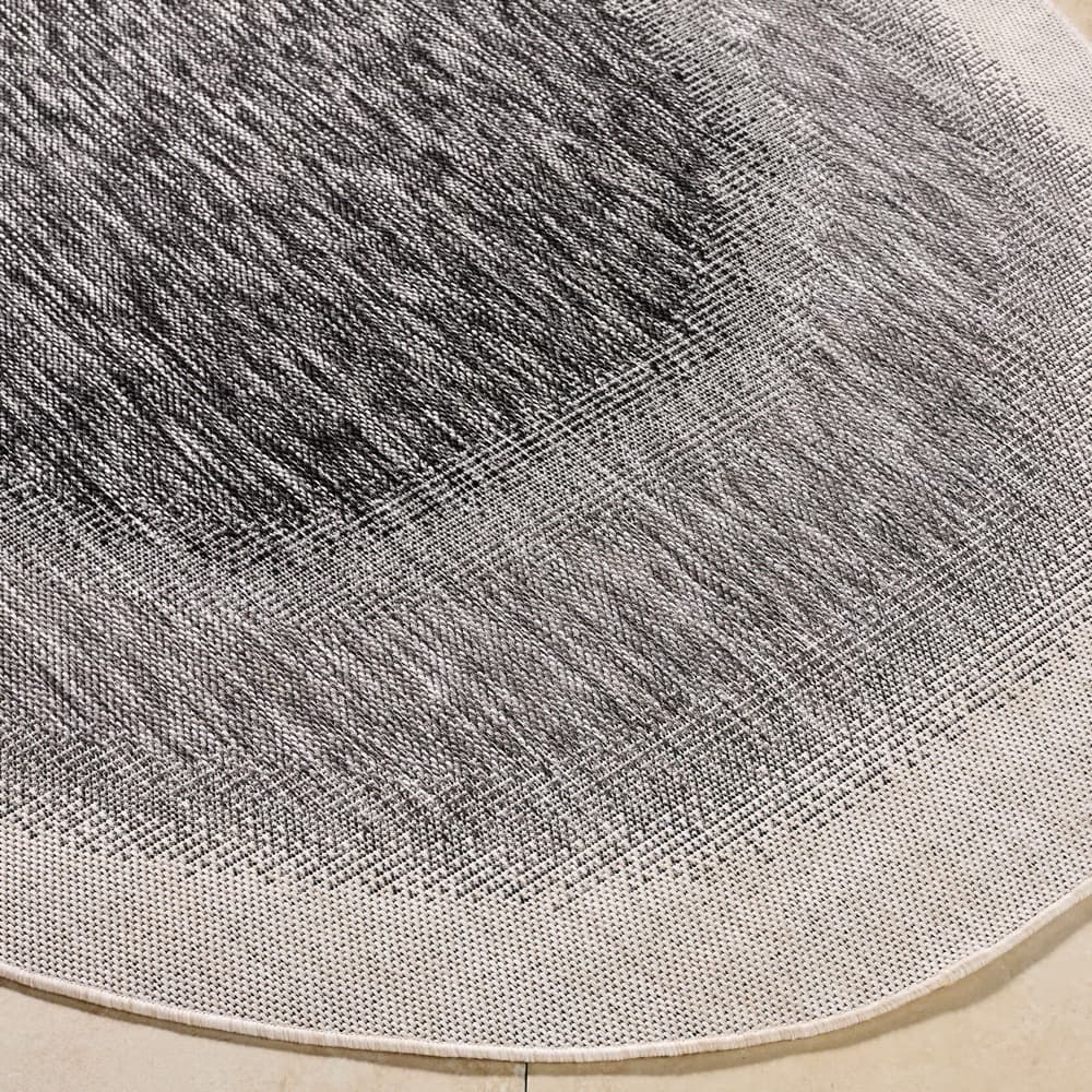 Miami Beach Charcoal Outdoor Rug by Livabliss - Image 2