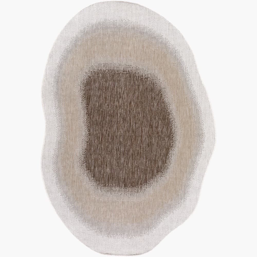 Miami Beach Tan Outdoor Rug by Livabliss