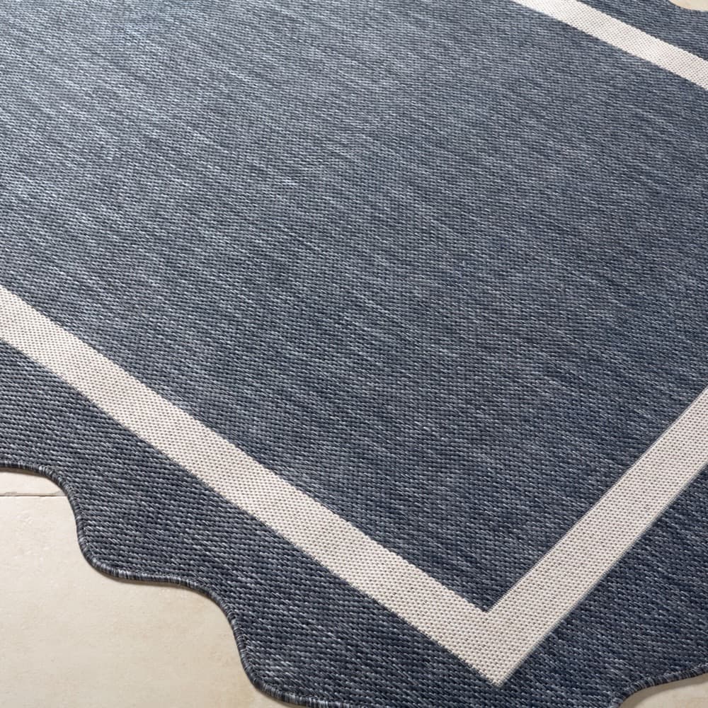 Miami Beach Dark Blue Outdoor Rug by Livabliss - Image 2