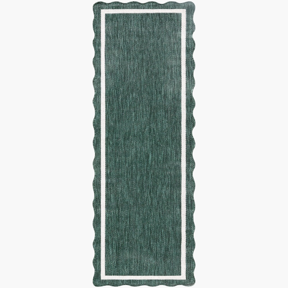 Miami Beach Dark Green Outdoor Rug by Livabliss - Image 4