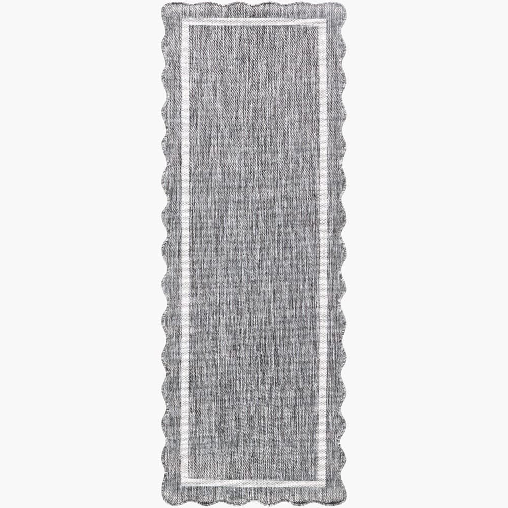 Miami Beach Charcoal Outdoor Rug by Livabliss - Image 5