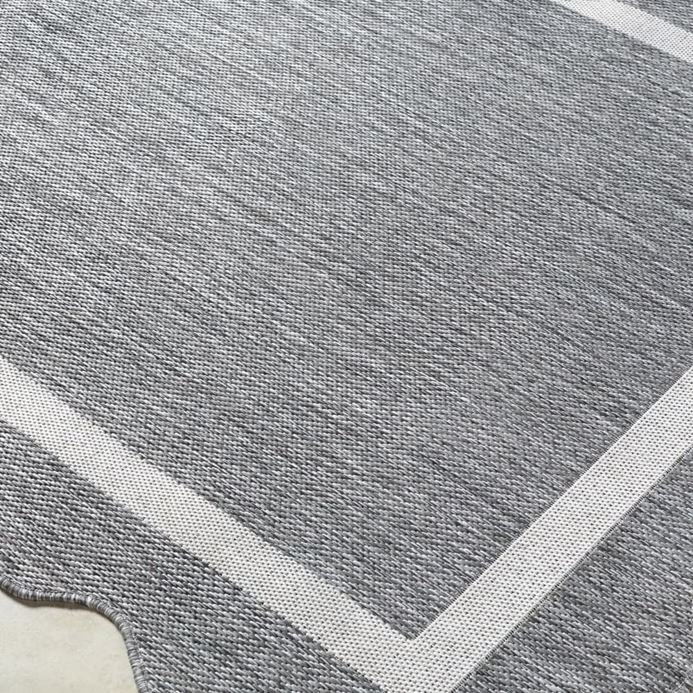 Miami Beach Charcoal Outdoor Rug by Livabliss - Image 3