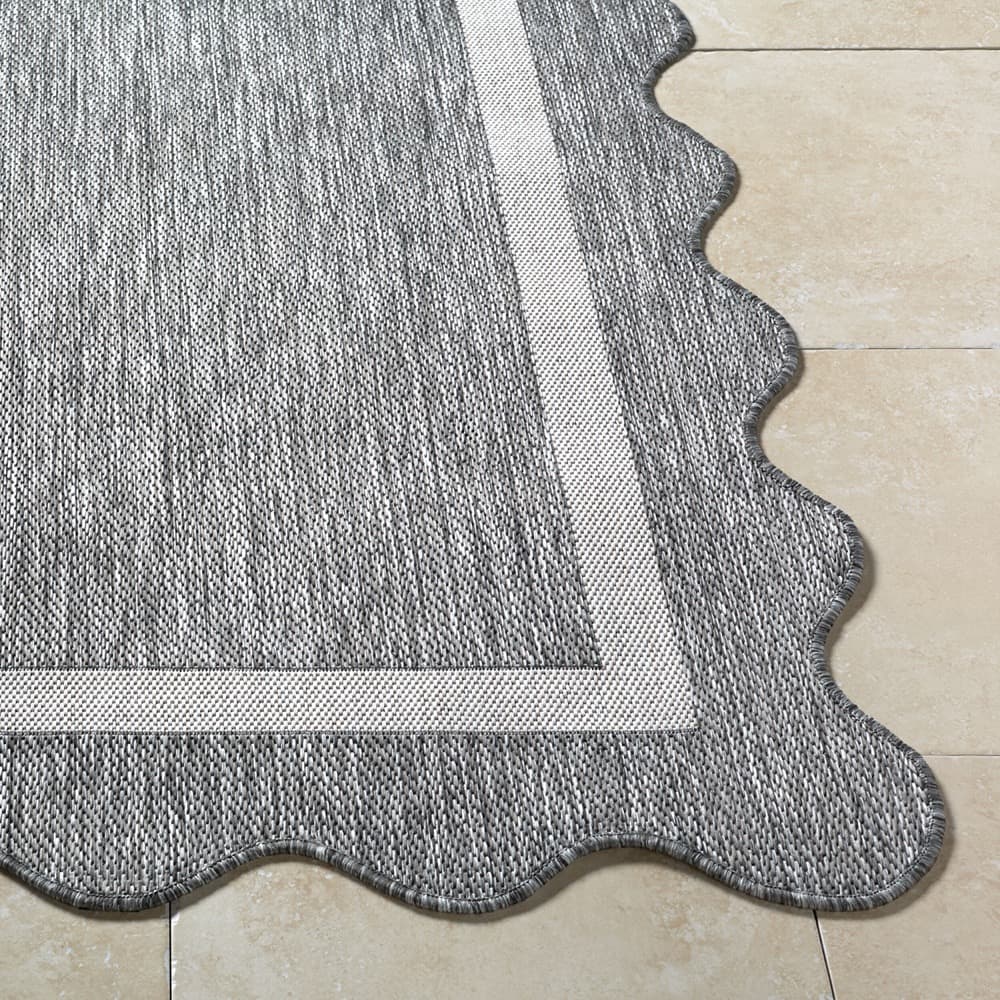 Miami Beach Charcoal Outdoor Rug by Livabliss - Image 4