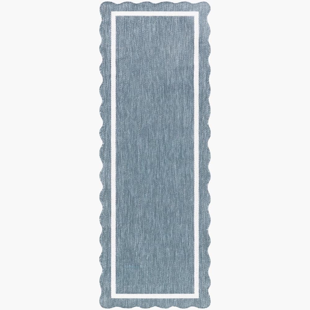 Miami Beach Blue Outdoor Rug by Livabliss - Image 4