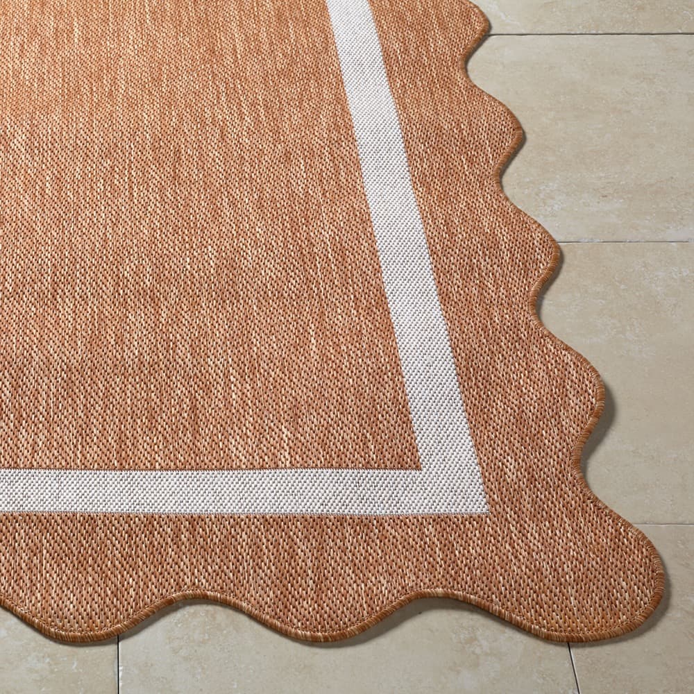 Miami Beach Rust Outdoor Rug by Livabliss - Image 3