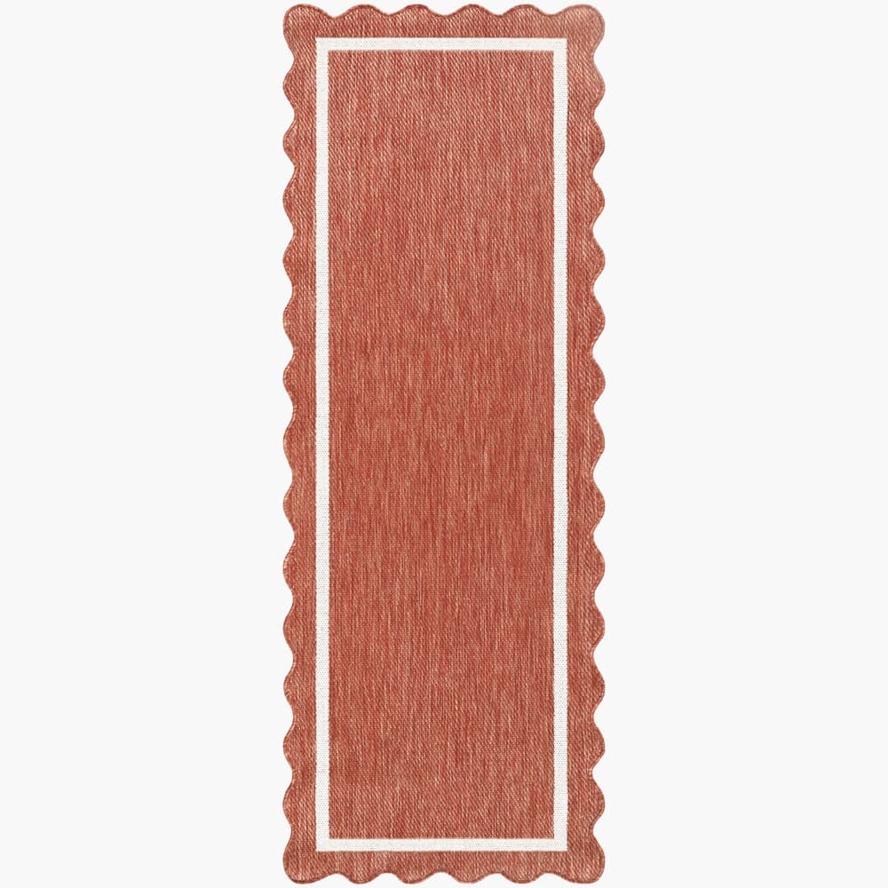 Miami Beach Rust Outdoor Rug by Livabliss - Image 4