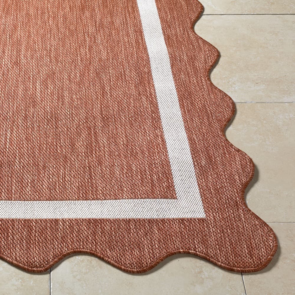 Miami Beach Rust Outdoor Rug by Livabliss - Image 3