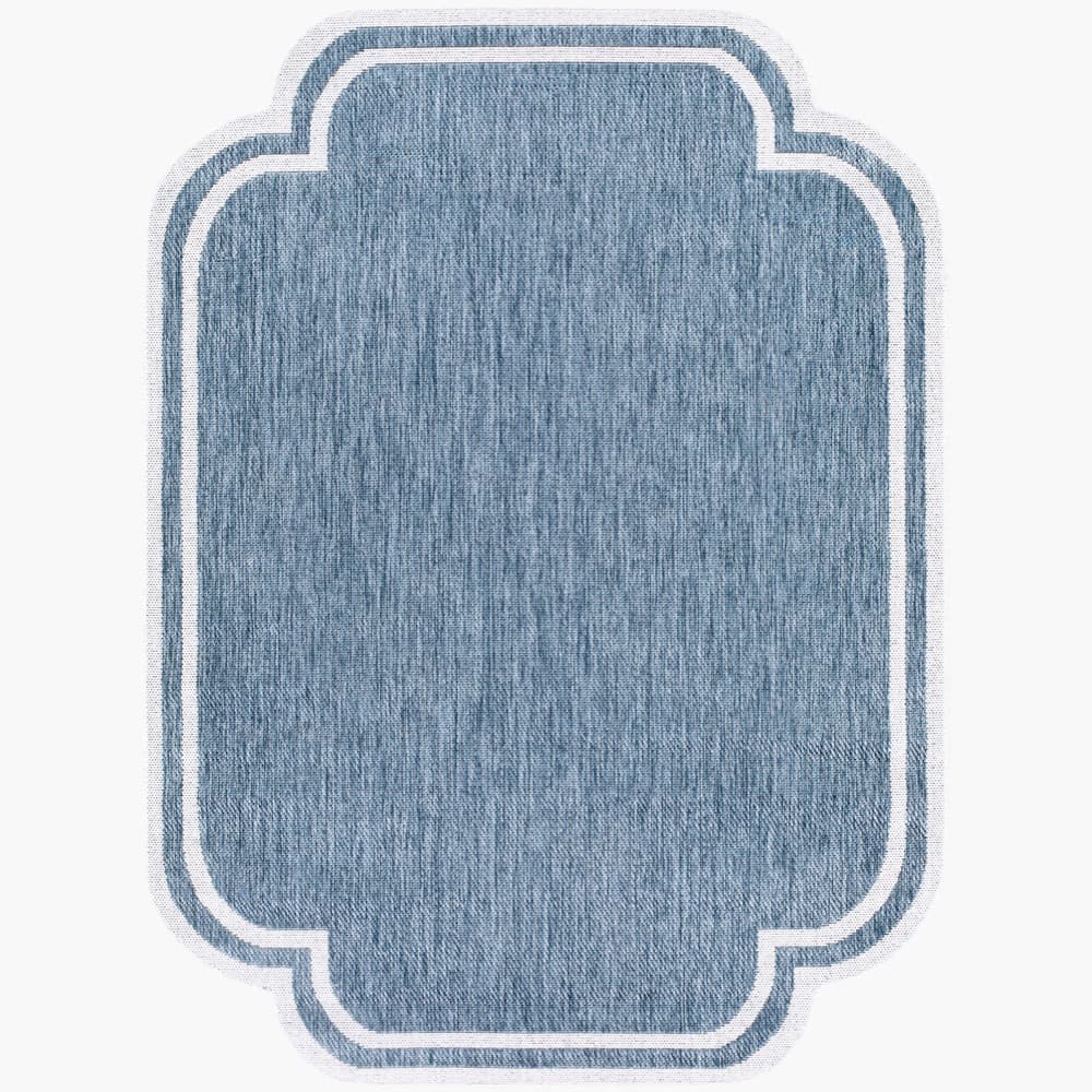 Miami Beach Blue Outdoor Rug by Livabliss