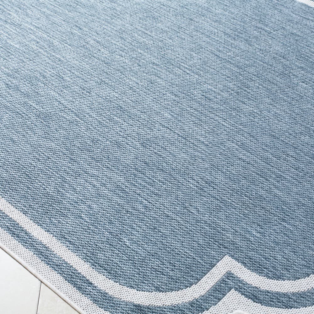 Miami Beach Blue Outdoor Rug by Livabliss - Image 2