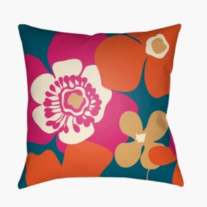 Moderne Fuchsia Outdoor Pillow by Livabliss