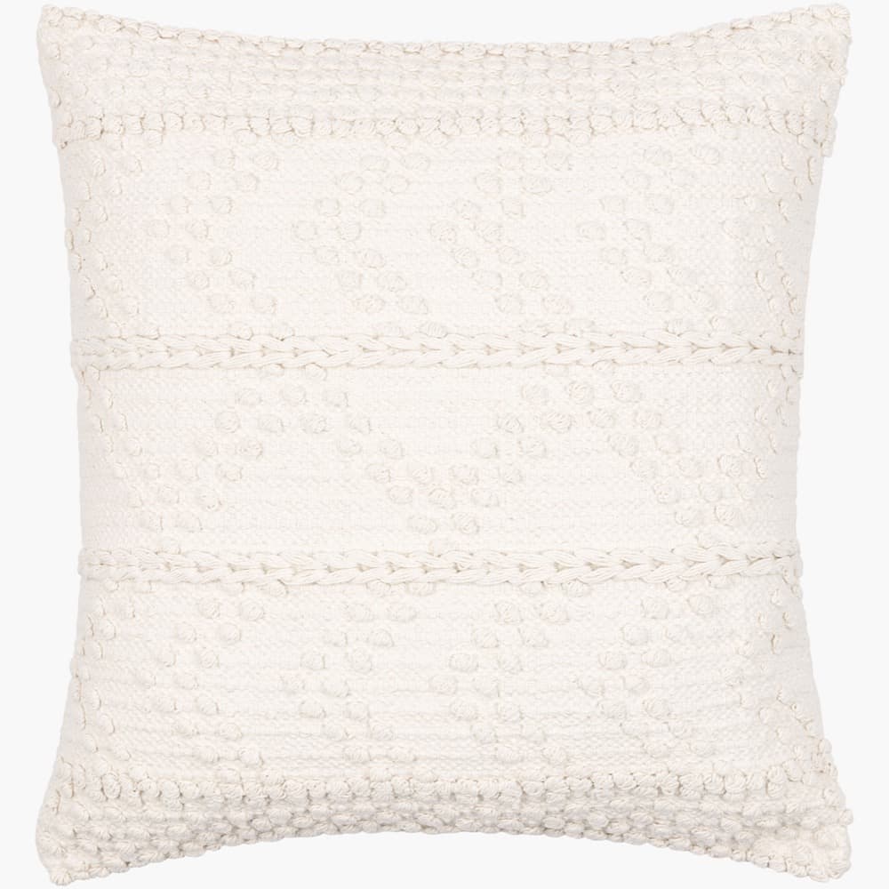 Merdo White Pillow by Livabliss