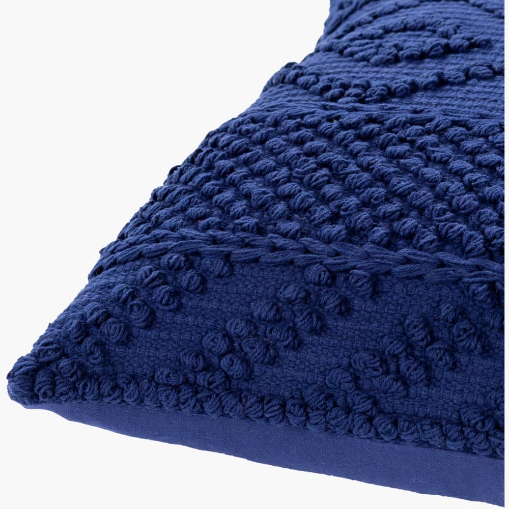 Merdo Dark Blue Pillow by Livabliss - Image 2