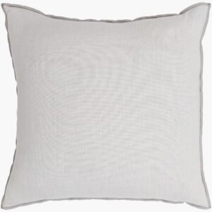 Merrow Light Gray Pillow by Livabliss
