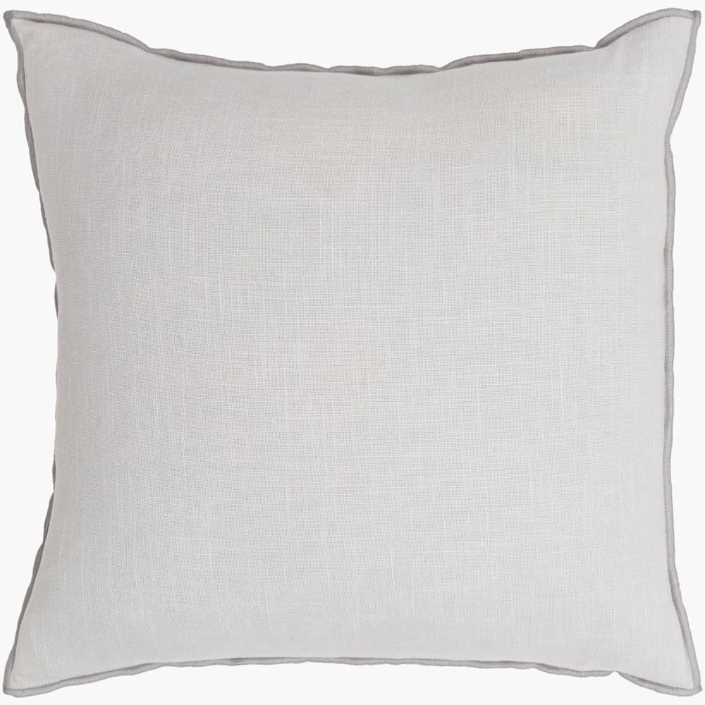 Merrow Light Gray Pillow by Livabliss