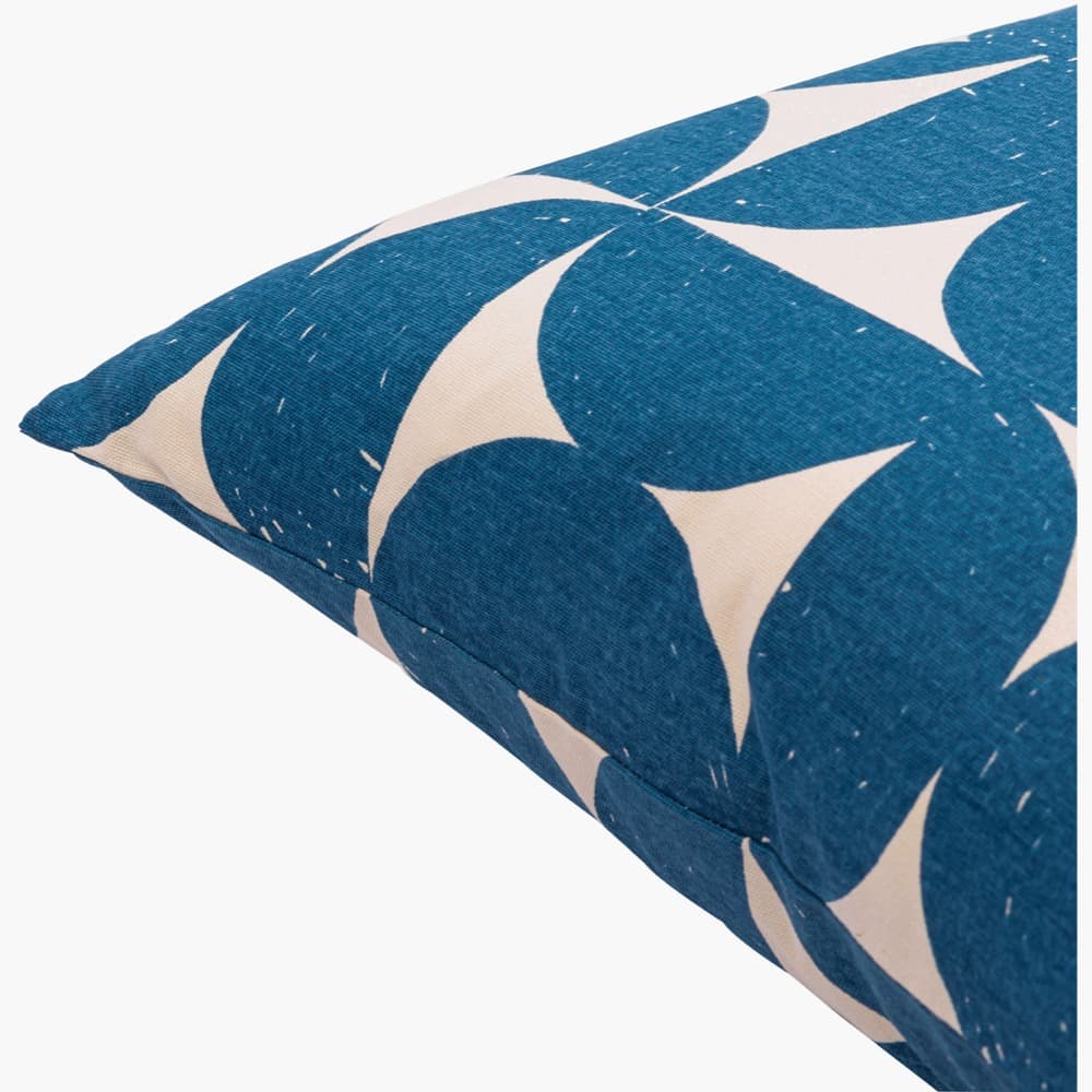 Natur Dark Blue Pillow by Livabliss - Image 2