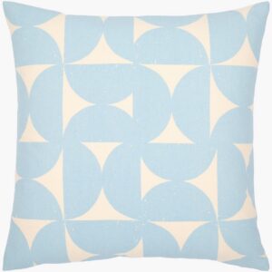 Natur Light Blue Pillow by Livabliss