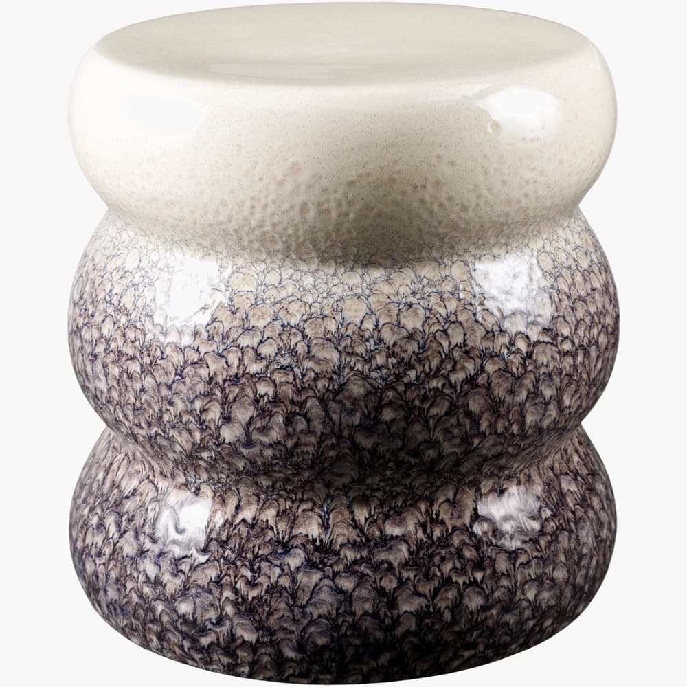 Osambela Blue Ceramic Garden Stool by Livabliss