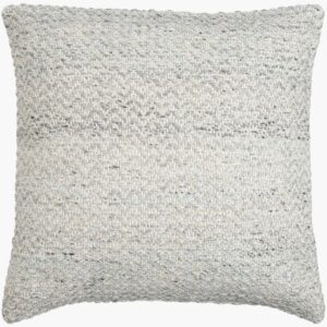 Objective Light Gray Outdoor Pillow by Livabliss
