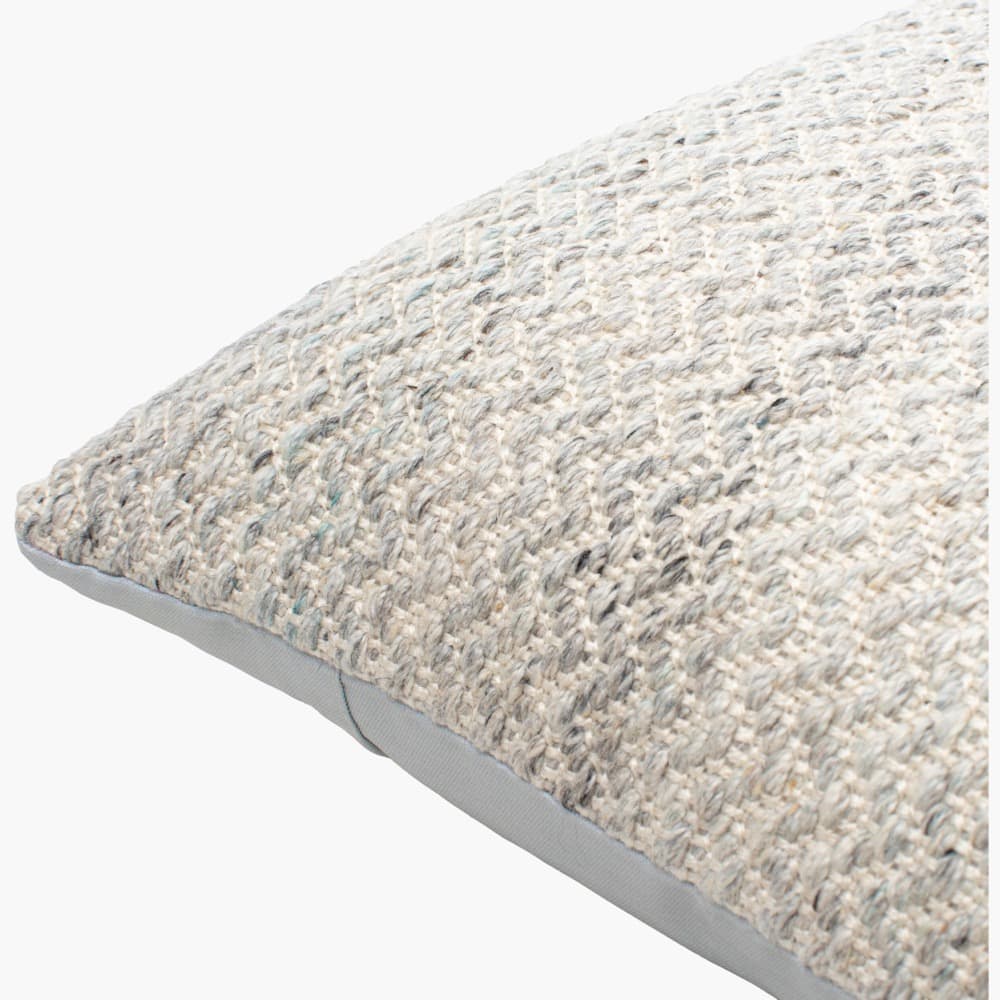 Objective Light Gray Outdoor Pillow by Livabliss - Image 2