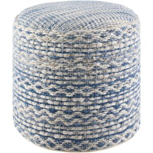 Okapa Denim Jute Pouf by Livabliss