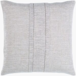 Pleated Cotton Pewter Pillow by Livabliss