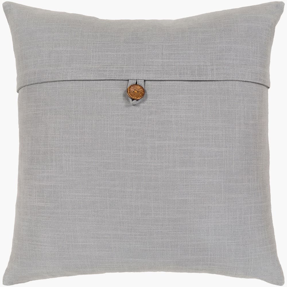 Penelope Medium Gray Pillow by Livabliss
