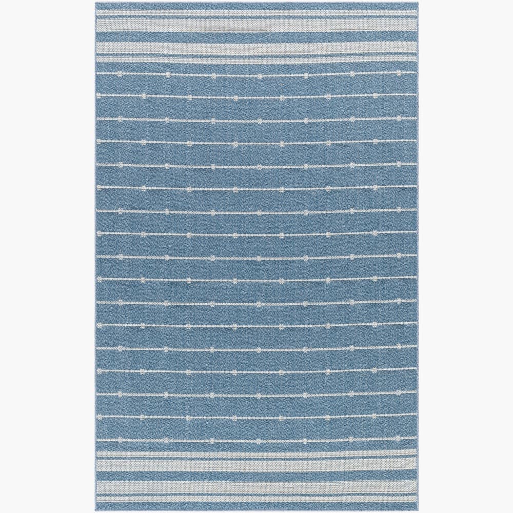 Pismo Beach Blue Outdoor Rug by Livabliss - Image 4