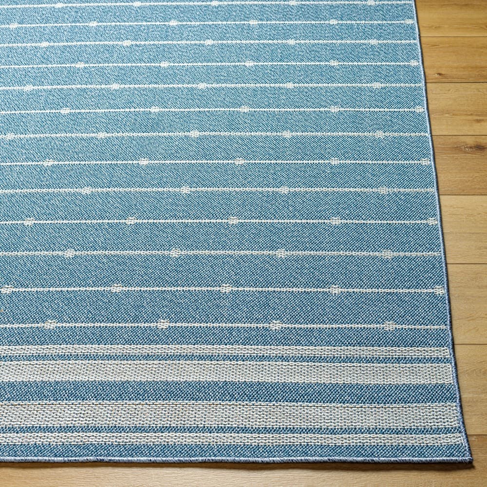 Pismo Beach Blue Outdoor Rug by Livabliss - Image 3