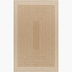 Pismo Beach Tan Outdoor Rug by Livabliss