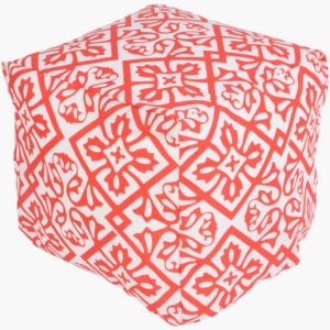 Rain Dusty Coral Indoor/Outdoor Pouf by Livabliss
