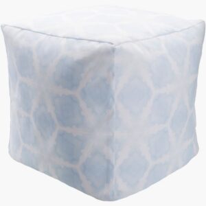Agua Powder Blue Indoor/Outdoor Pouf by Livabliss