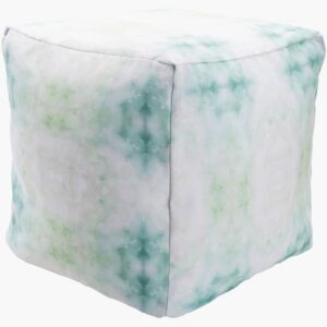 Agua Mint Green Indoor/Outdoor Pouf by Livabliss