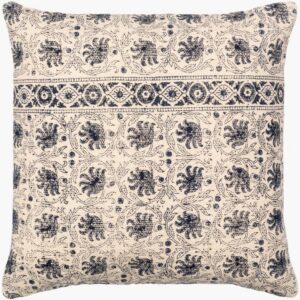 Prisha Navy Pillow by Livabliss