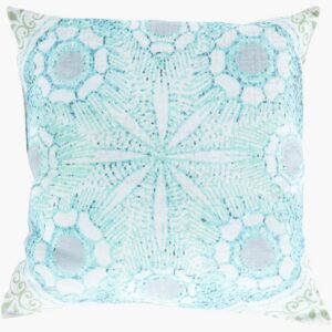 Rain Light Green Outdoor Pillow by Livabliss