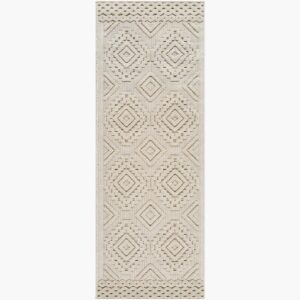 Rockport Ivory  Outdoor Rug by Livabliss