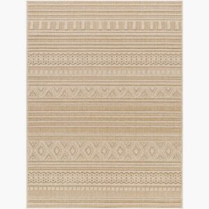 Rockport Ivory  Outdoor Rug by Livabliss