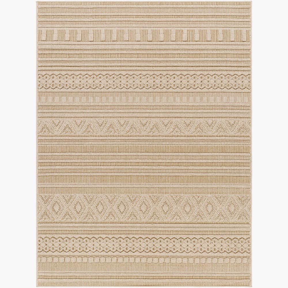 Rockport Ivory Outdoor Rug by Livabliss