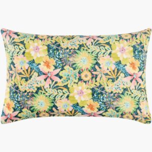 Spring Bouquet Lemon Yellow Pillow by Livabliss