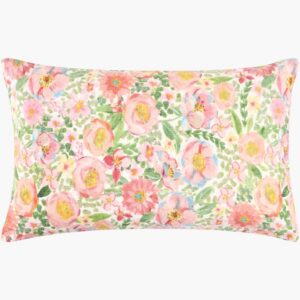 Spring Bouquet Rose Pillow by Livabliss